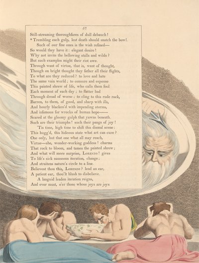 Pensieri notturni di Young, Pagina 57, Tremando ogni sorso, temendo che la morte strappi la ciotola da William Blake